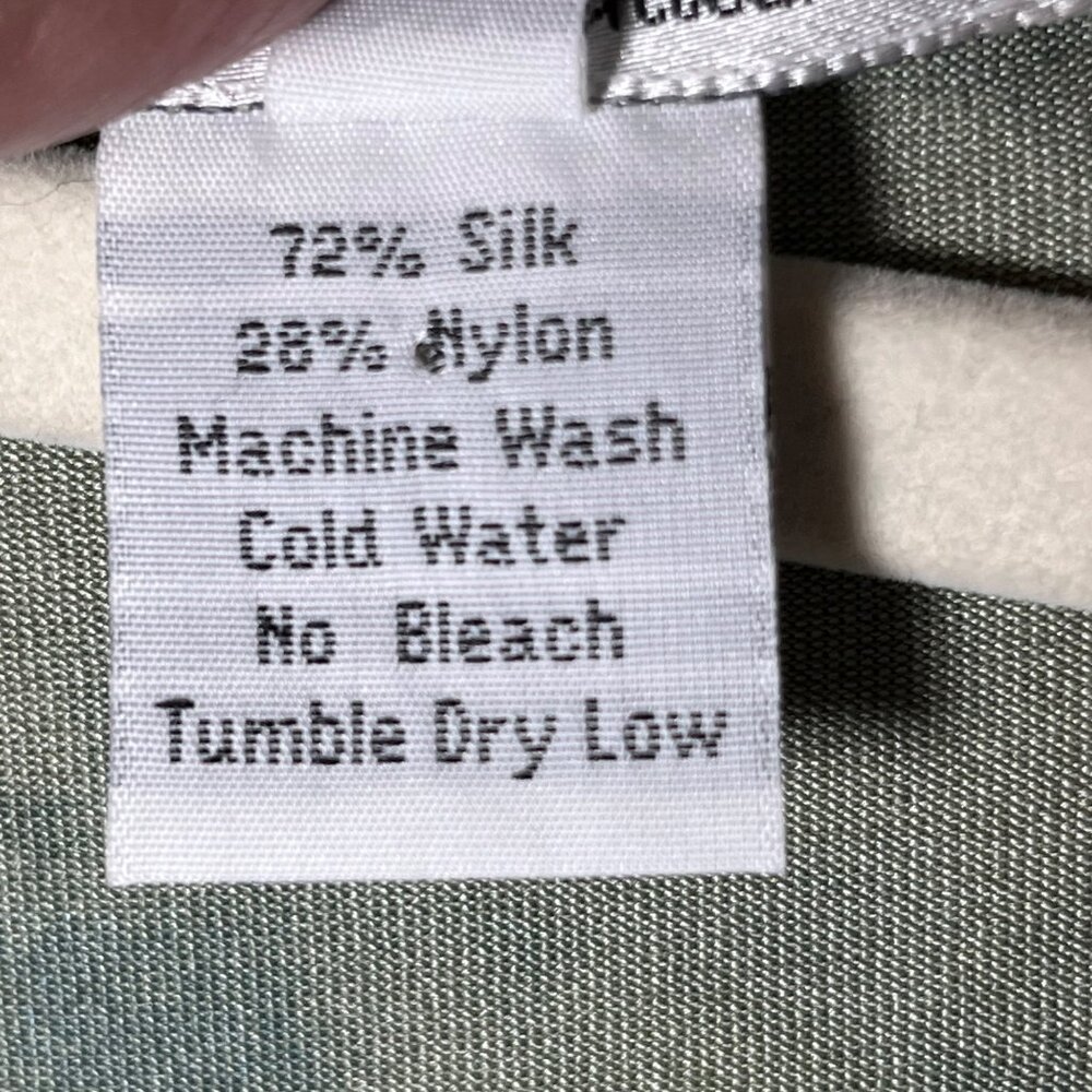 Citron Santa Monica Silk Blend Tunic Dress 2X Buddha Inspired Print - Picture 4 of 8